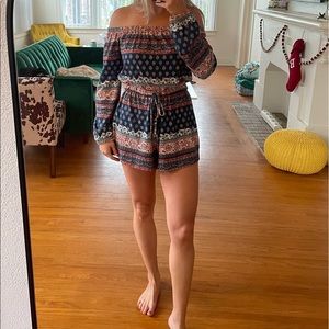 Printed romper